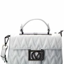 Best Sale 🥰 Valentino by Mario Valentino Florence D Plate Leather Shoulder Bag for 👩 women ⭐