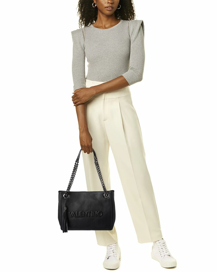 Outlet 👏 Valentino by Mario Valentino Luisa Embossed Leather Shoulder Bag for 👩 women 😍 - Image 4