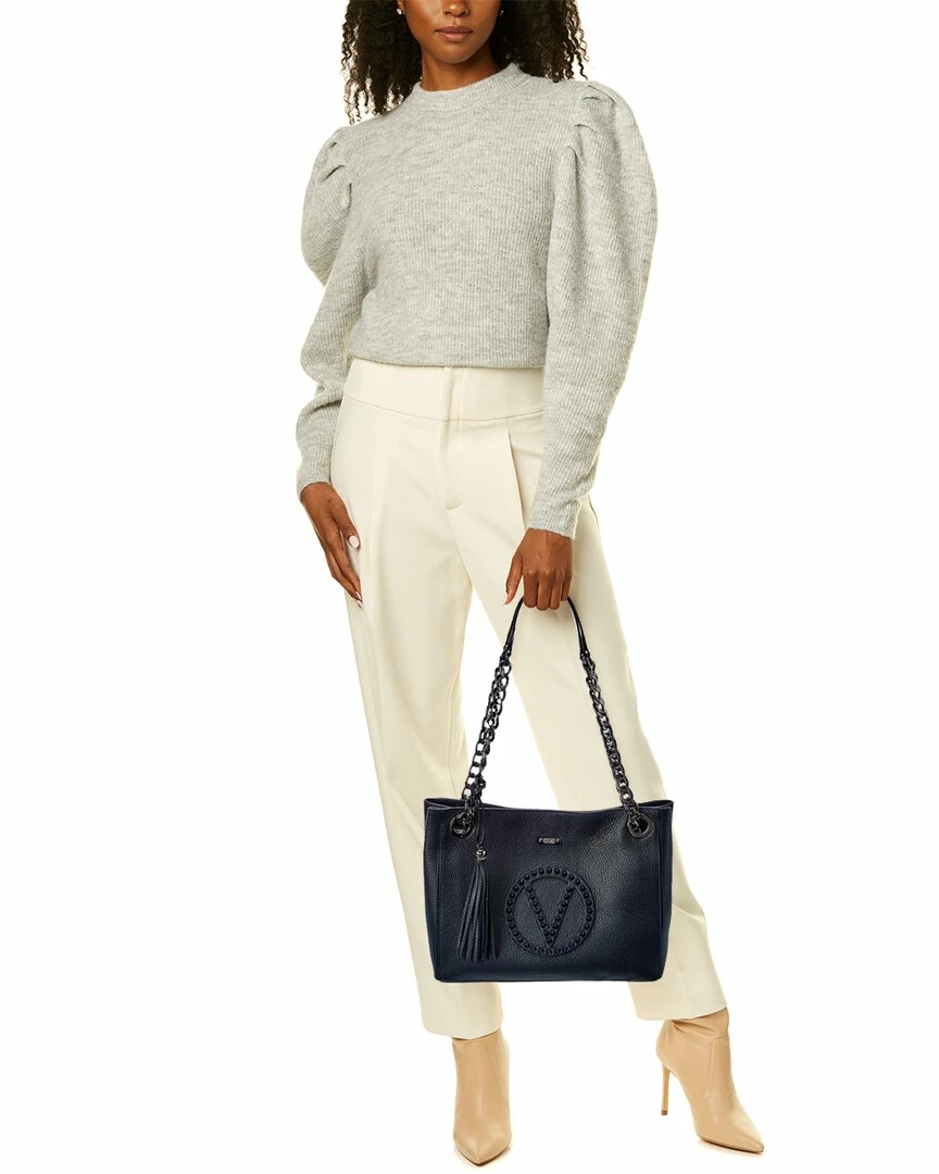 New 👍 Valentino by Mario Valentino Luisa Rock Leather Shoulder Bag for 👩 women 👏 - Image 4