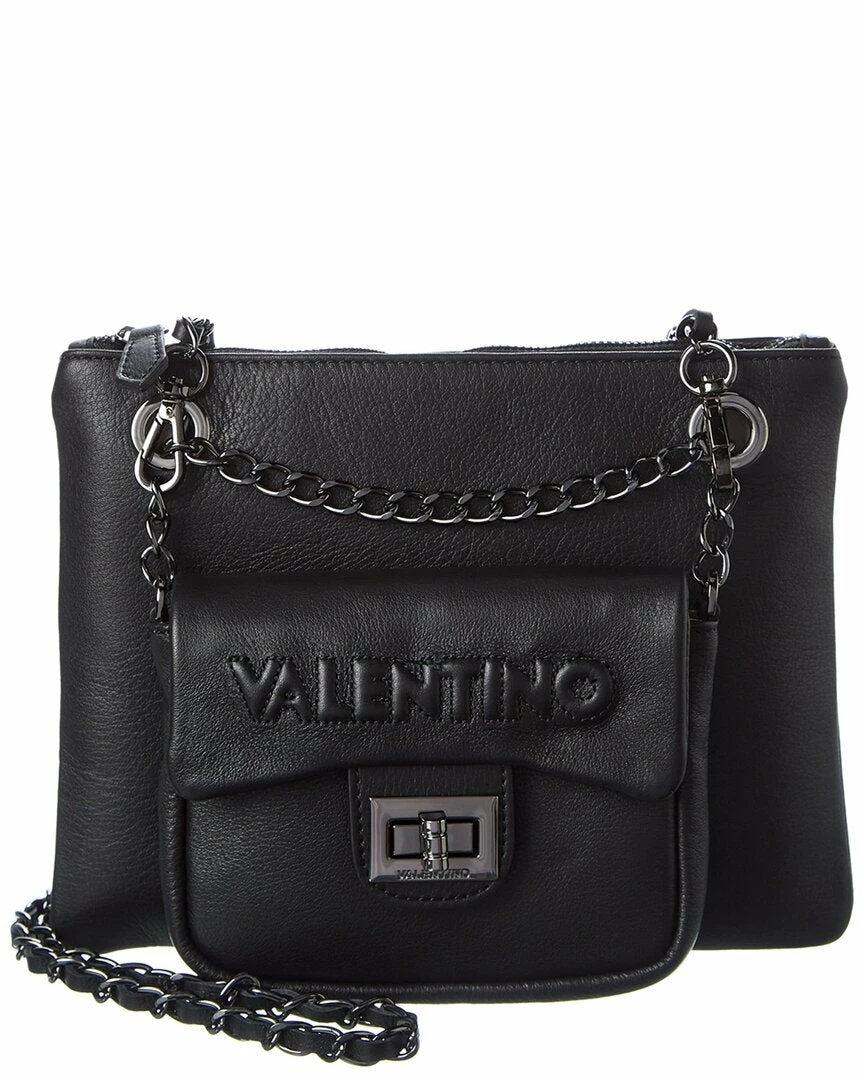 Deals 😀 Valentino by Mario Valentino Jodie Embossed Leather Shoulder Bag for 👩 women ⌛