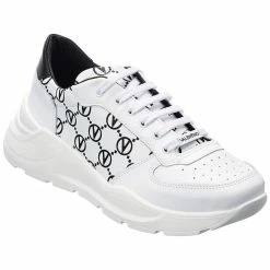 Hot Sale 🔔 Valentino by Mario Valentino Claus Leather 👟 Sneaker, 10, White for men 🤩