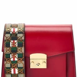 Promo 😉 Valentino by Mario Valentino Adin Rope Guitar Leather Shoulder Bag for 👩 women ✔️