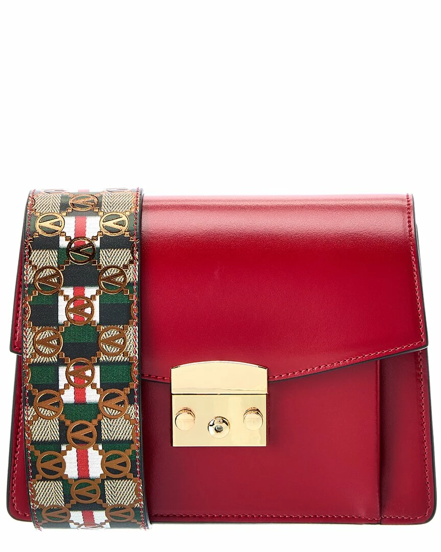 Promo 😉 Valentino by Mario Valentino Adin Rope Guitar Leather Shoulder Bag for 👩 women ✔️