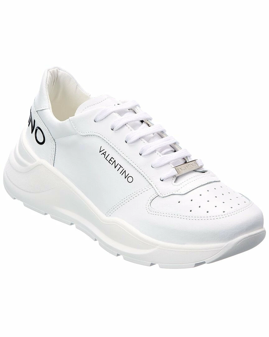 Best deal ๐ Valentino by Mario Valentino Thor Leather ๐ Sneaker, 12, White for men ๐คฉ