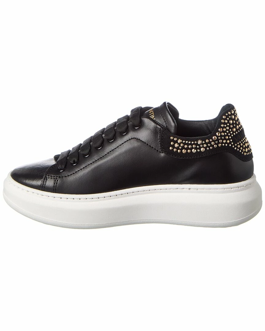 Cheapest ๐ Valentino by Mario Valentino Fresia Sparkling Leather ๐ Sneaker for ๐ฉ women ๐ - Image 2