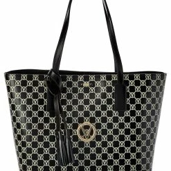 Best Sale ✨ Valentino by Mario Valentino Soho Monogram Leather Tote for 👩 women 😀