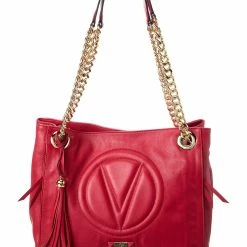 Outlet 🥰 Valentino by Mario Valentino Luisa2 Signature Leather Shoulder Bag for 👩 women 😉
