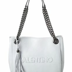 Promo 🤩 Valentino by Mario Valentino Luisa Embossed Leather Shoulder Bag for 👩 women 👏