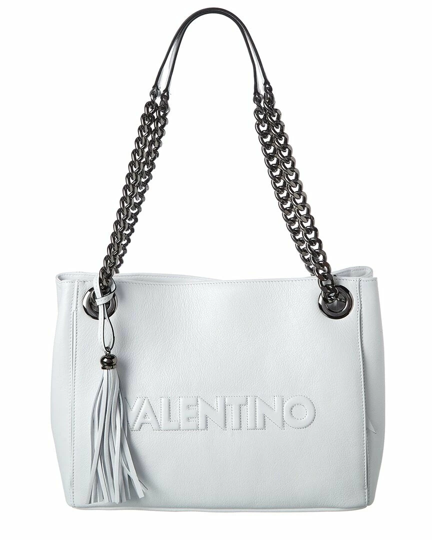 Promo 🤩 Valentino by Mario Valentino Luisa Embossed Leather Shoulder Bag for 👩 women 👏