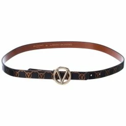 Budget ✔️ Valentino by Mario Valentino Baby Monogram Soave Leather Belt for 👩 women 🎉