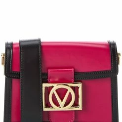 Best Pirce 🤩 Valentino by Mario Valentino Scarlett V Emblem Leather Crossbody for 👩 women ⌛