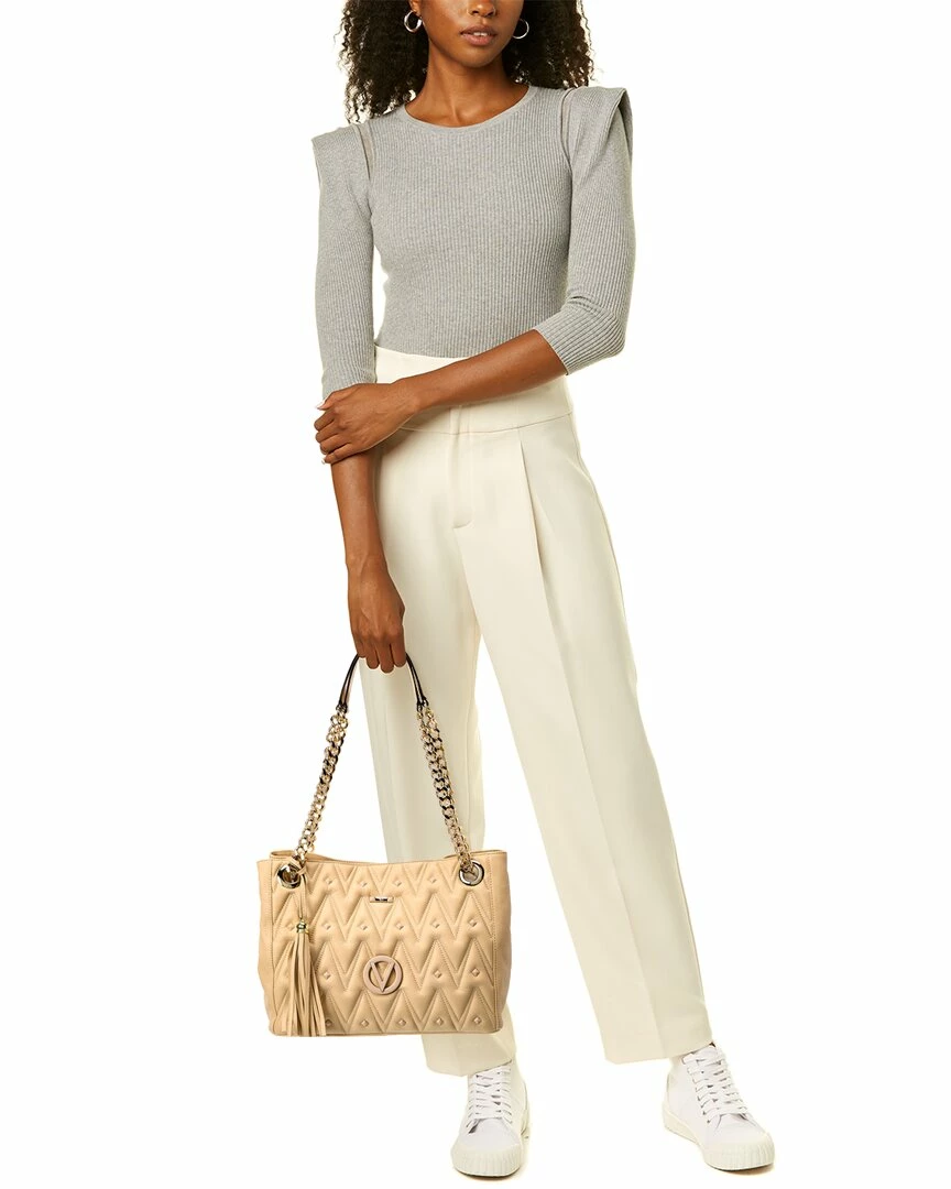 Best deal โค๏ธ Valentino by Mario Valentino Luisa Diamond Leather Shoulder Bag for ๐ฉ women ๐ - Image 4