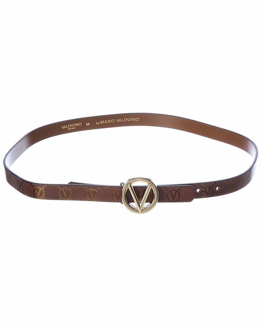 Outlet 👍 Valentino by Mario Valentino Baby Monogram Leather Belt for 👩 women 💯