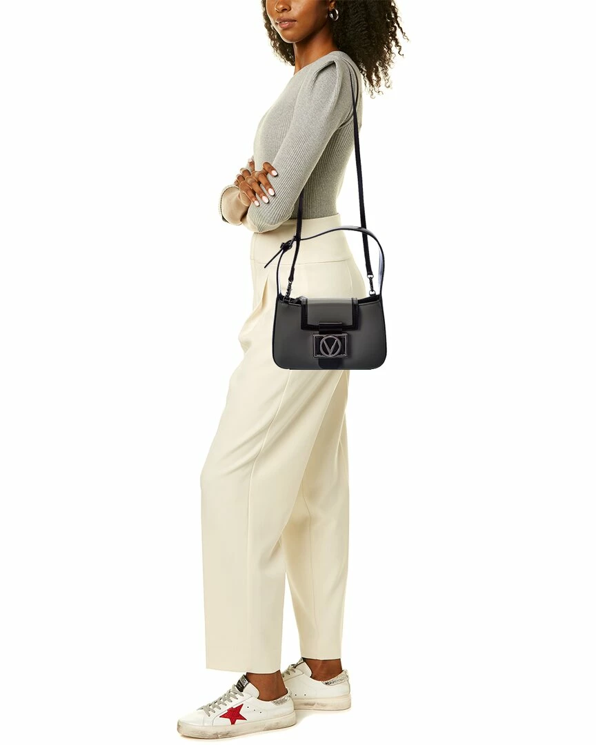 Cheapest 🤩 Valentino by Mario Valentino Vivien V Emblem Leather Shoulder Bag for 👩 women 🛒 - Image 4