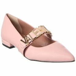 Coupon 👏 Valentino by Mario Valentino Claudia Leather Flat for 👩 women ❤️