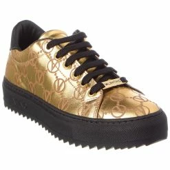 Promo 👏 Valentino by Mario Valentino Beatrice Leather 👟 Sneaker for 👩 women 🎁